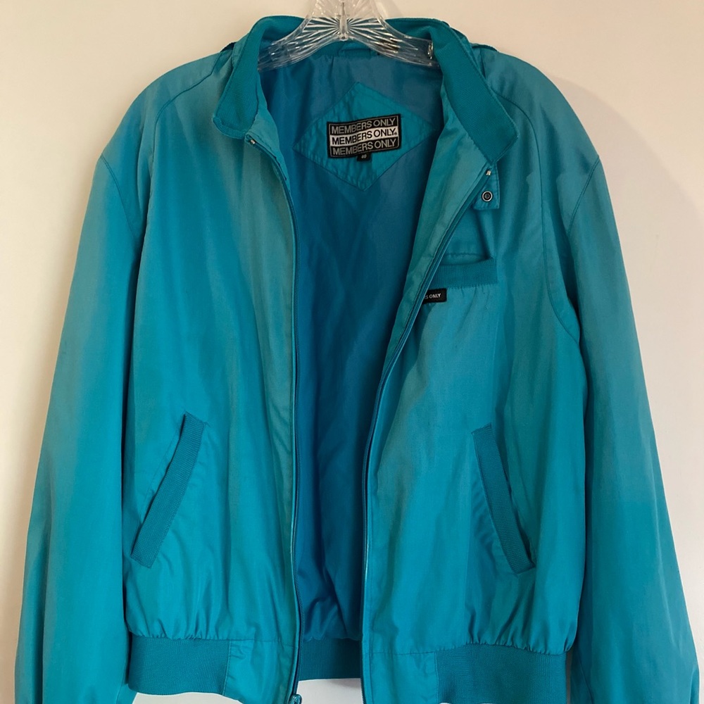 80’s Vintage Teal Members Only Jacket
